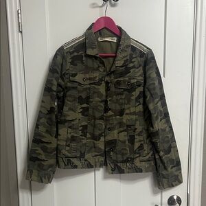 BKE Distressed Camouflage Jacket
